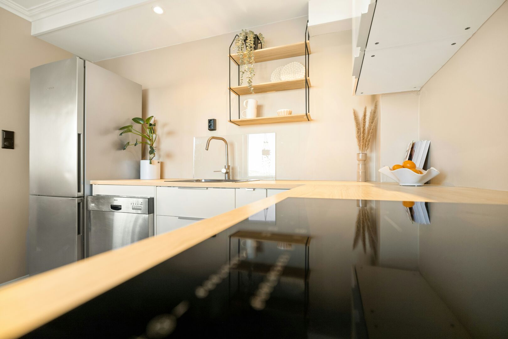 A luxurious bathroom with a freestanding tub and walk-in shower.